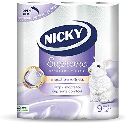 Nicky Supreme, quilted, 3ply x 36 rolls