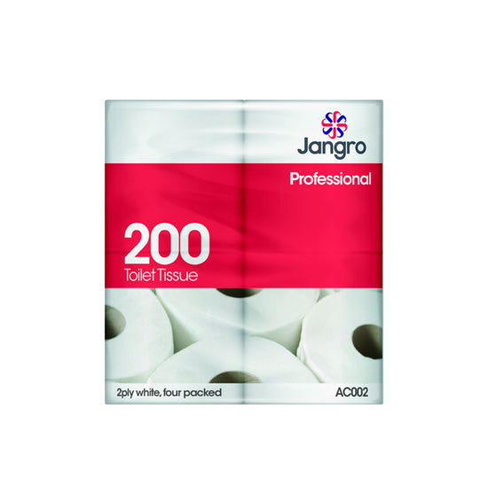 Jangro 200-sheet Toilet Rolls