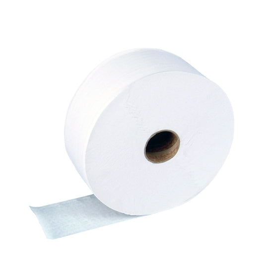Jumbo Toilet Roll, 400m, 2.25" Core (shrink wrapped)