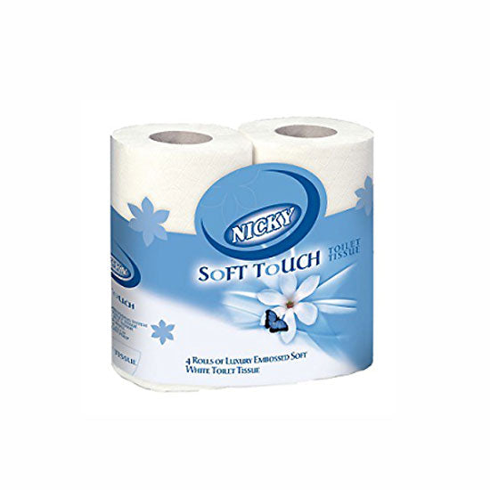Nicky Toilet Rolls, Soft Touch, white,  2 Ply x40