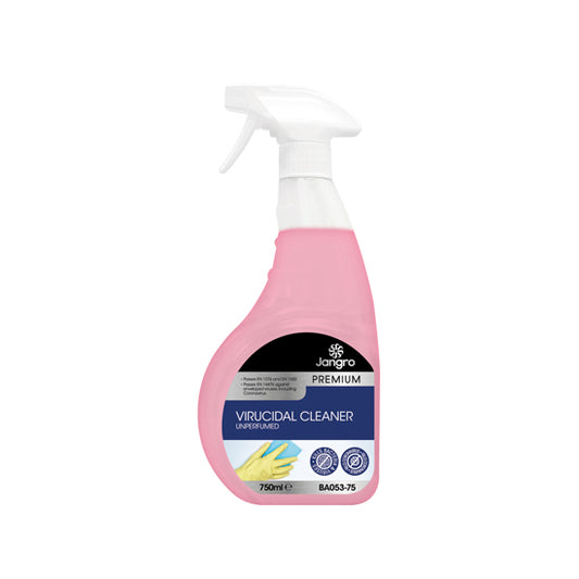 Jangro Virucidal Disinfectant Cleaner Unperfumed 750ml - 6 pack